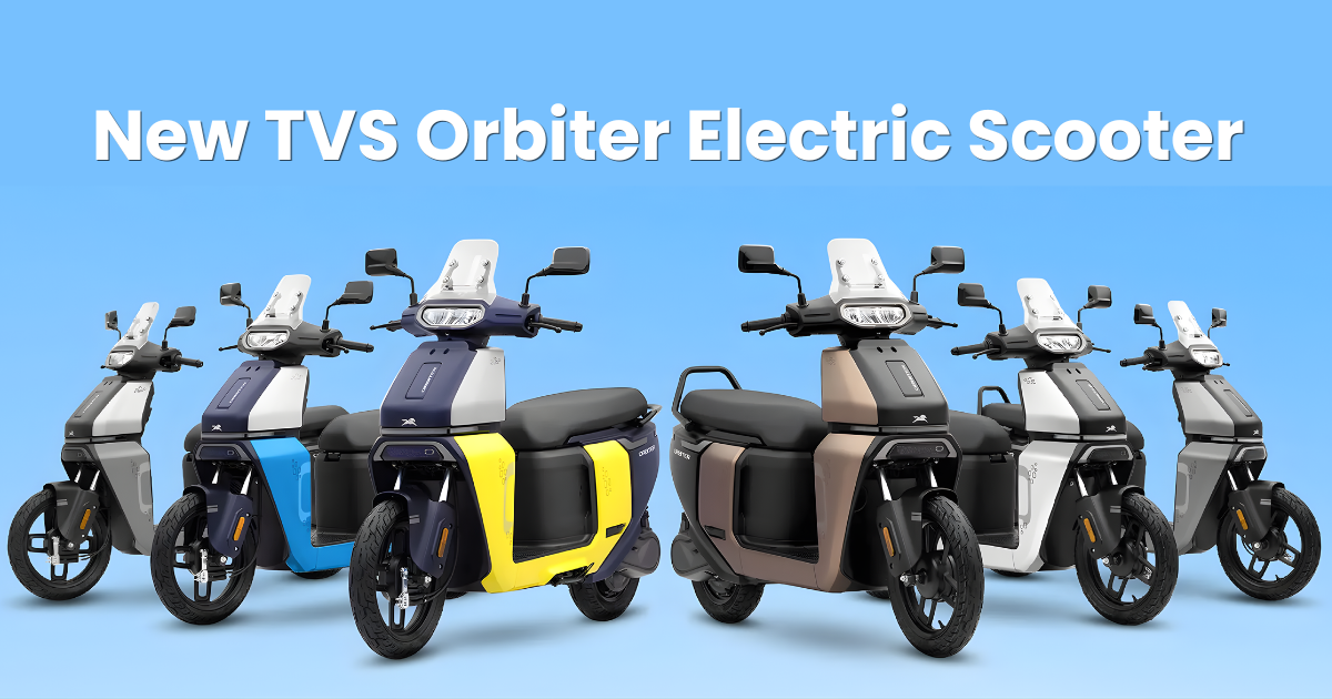 New TVS Orbiter Electric Scooter